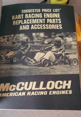 Vintage Mcculloch go kart