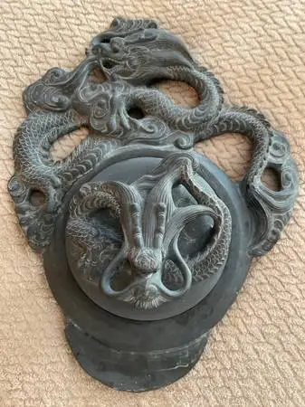 INKSTONE DRAGON ASIAN /CHINESE / JAPANESE ( SUZURI ) CALLIGRAPHY BRUSH