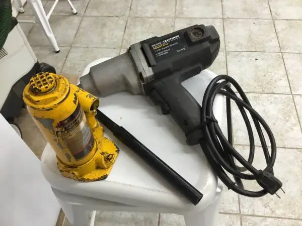 Tire Change Season Soon-Sears 7.5 AMP Impact Wrench+4Ton Bottle Jack