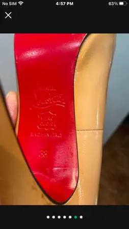 Paid $1,200 Nude red bottom louboutins Size 8 - 38