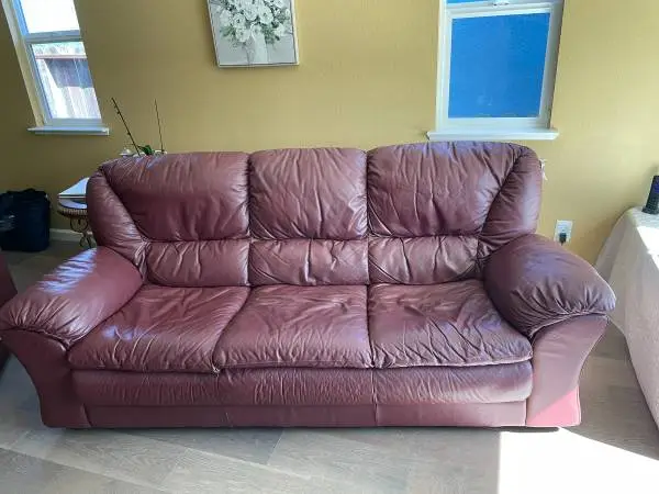 leather sofa
