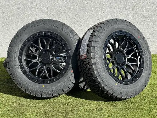 20 Lock New Wheels 6x5.5 Toyota GMC Chevy Rims AT 33 Tires Dodge Ram
