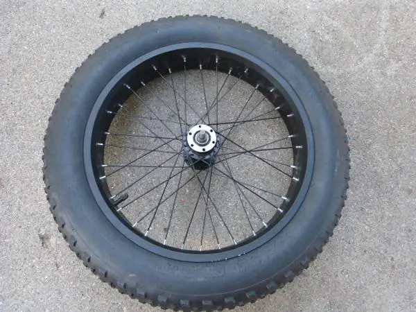 20x4 Fat Tire Front Wheel / Ebike – Complete Assembly – Near New –