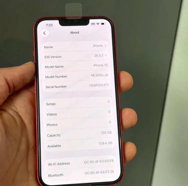 Apple iPhone 13 'Product Red'Unlocked - 128GB