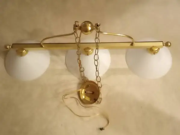 Pool Table Tri-Lamp Light Fixture