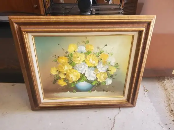 Vintage flower painting