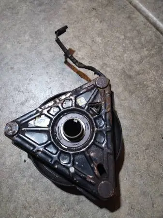 Riding lawn mower PTO clutch