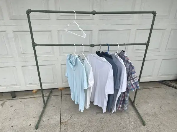 Clothing Rack Hanger Cloths Display Art nCrafts Industrial Steel Tube