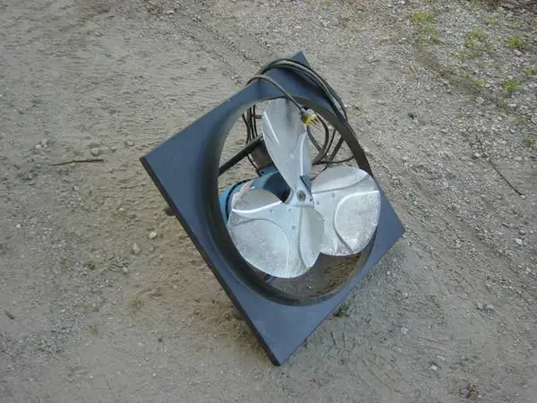 24 Barn   Exhaust   Fan  ---  1/2 horse   220  volt.  motor
