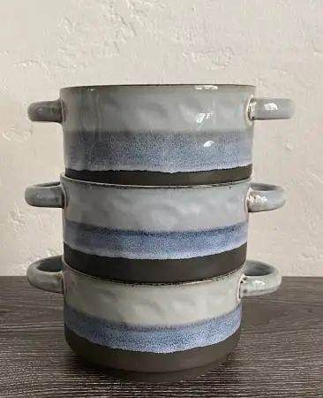 Set Of 3 New LaRochelle Stoneware Bowls