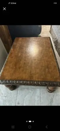 Beautiful couch set with heavy coffee table