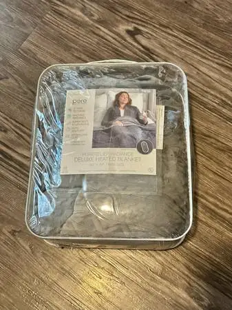 Heated Blanket Twin size Gray