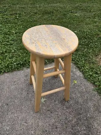 24 Tall Wood Stool