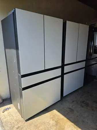 New samsung white glass counter depth 4 door refrigerator