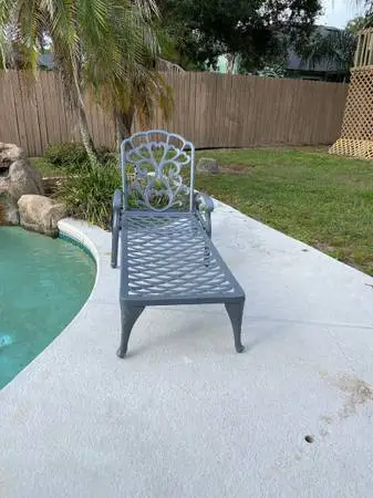 Chaise Lounge Chair - Heavy Duty, Wont Blow Away or Crack