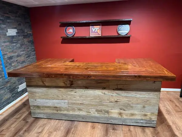 Custom Bar from Reclaimed Wood