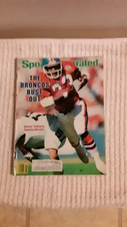 Vintage Sports Illustrated Denver Broncos Sammy Winder Oct. 8, 1984