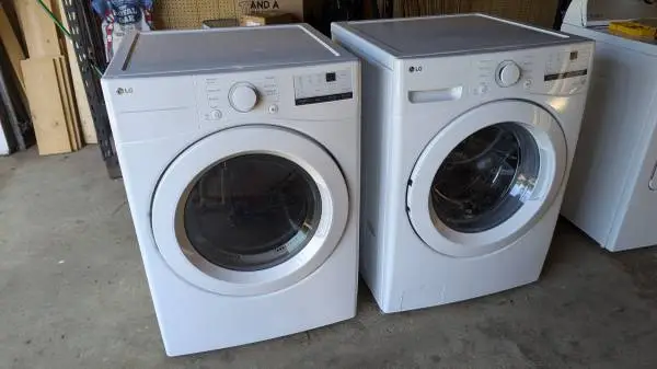 LG front loading washer and dryer