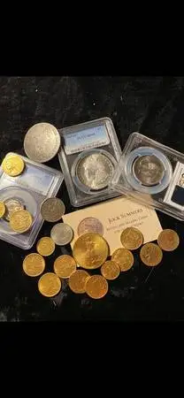 Coins: Buying and appraising any size United States Coins collections.