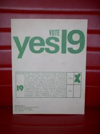 Vote Yes On 19 Poster