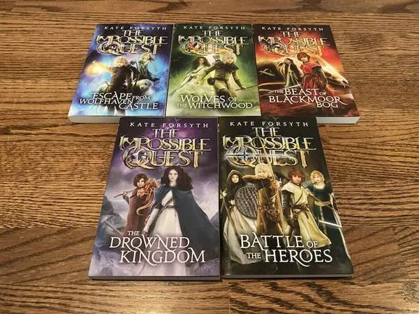 THE IMPOSSIBLE QUEST Collection by Kate Forsyth 1-5 Paperback Books