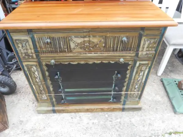 Hand Painted Chest of Drawers w/ 6 Drawers Made in Spain