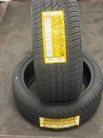 225/40/18 NEW TIRES GROUND SPEED ONLY TWO TIRES