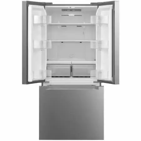 APARTMENT SIZE STAINLESS STEEL FRIDGE FRENCH DOOR