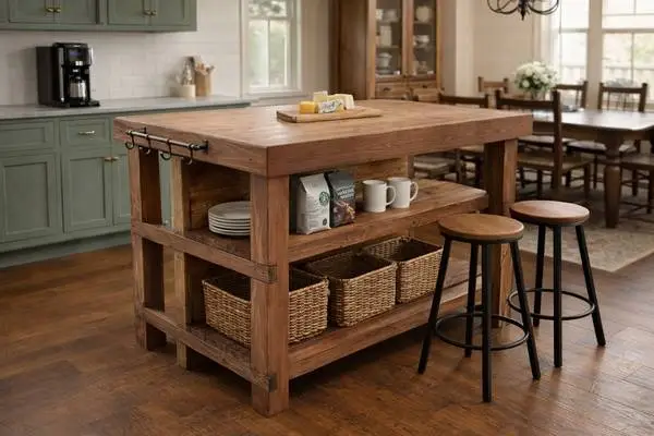 Farmhouse, Industrial Style Kitchen Islands and More...