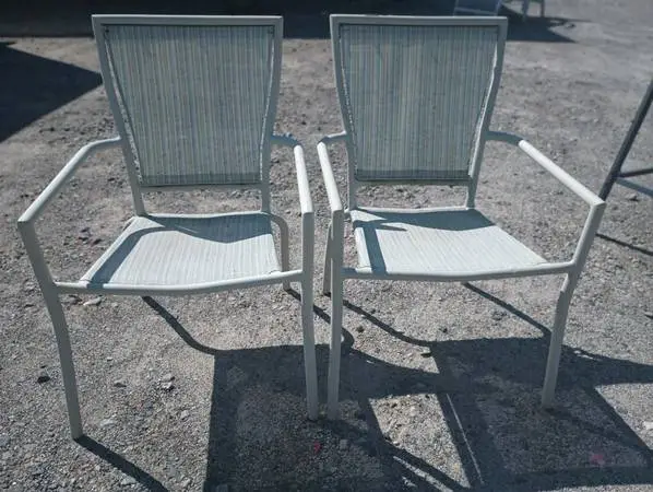 Outdoor Fabric 2 Piece Patio Chair Set