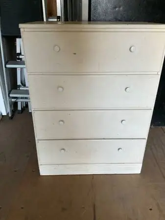Four drawer, solid pine, Chest of drawers