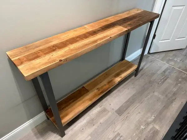 Reclaimed Wood Console Hallway Table