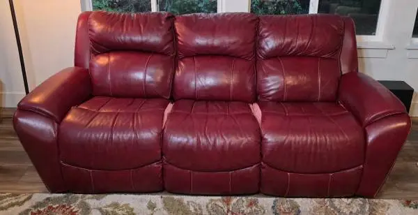 2 Matching, Leather Couches- LazyBoy! $200