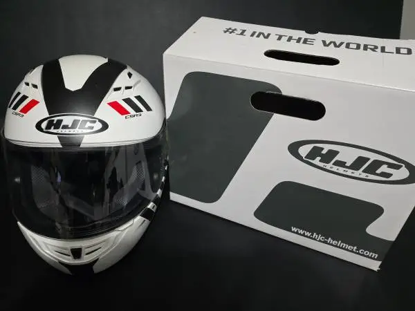HJC Motorcycle Helmet White Size L