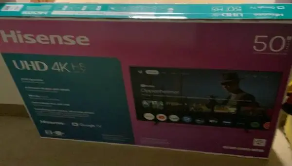 Hisense 50-Inch Class H5 Series 4K UHD HDR Google Smart TV Pickup only in Albany