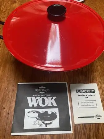 Electric wok, new 6-quart, by West Bend, can easily be shipped
