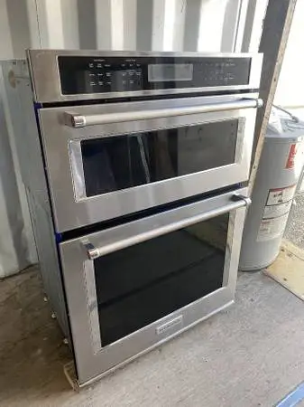 SS KitchenAid Microwave/Wall Oven 6.4 Cu Ft Model #KOCE500ESS01 Used