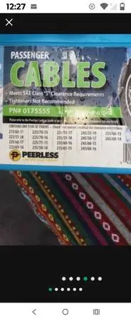 Snow Cables See Pictures For Specs 40 Condition New b