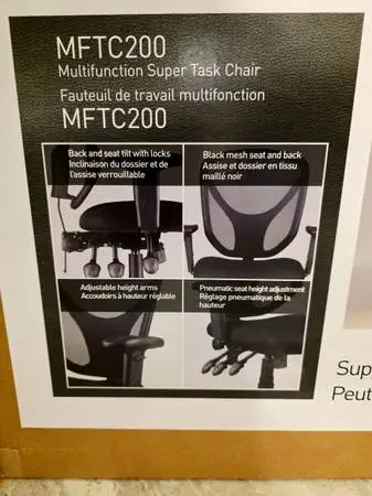 NEW DESK CHAIR, BREATHABLE, ADJUSTABLE