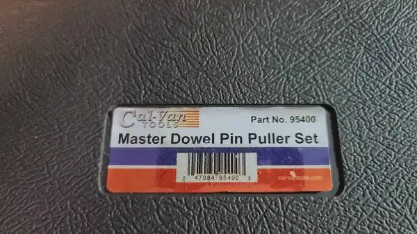 Cal van tools , 95400 dowel pin puller master set