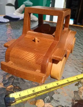 3 Handmade Wooden Truck Toys