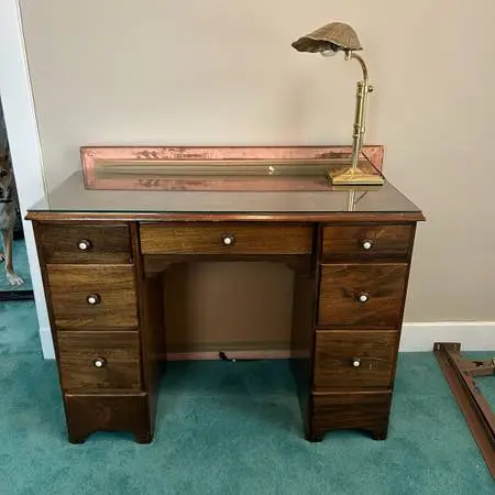 Vintage wooden writing desk