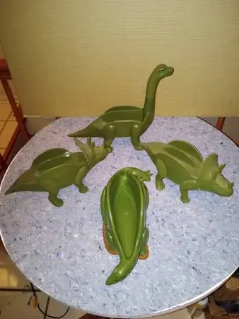 6 Piece Dinosaur Taco & Nacho Holders (Meal Fun Toys)