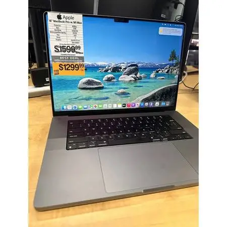 Apple 16 MacBook Pro Retina M1 Max 10-Core CPU, 24-Core GPU, 32GB Ram