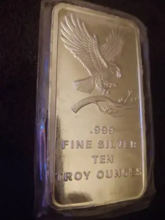 TEN OUNCE .999 SILVER BAR