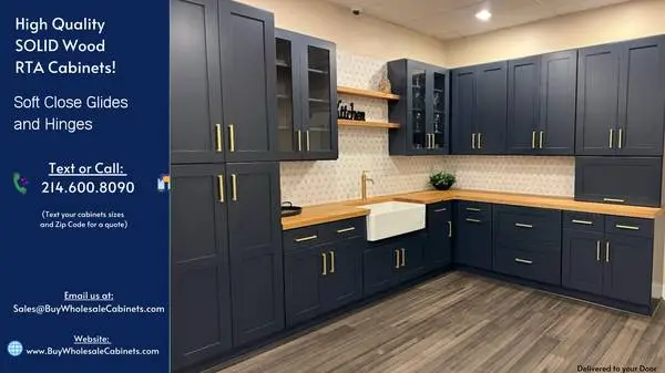 NEW NAVY BLUE SHAKER  CABINETS