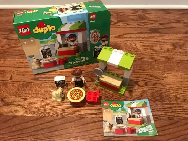 LEGO DUPLO 10927 TOWN PIZZA STAND Building Play Set With Instructions