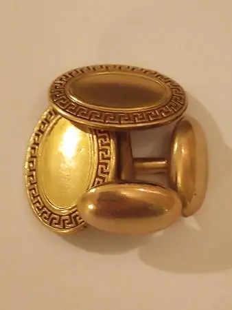 Victorian Gold-Plated W G C Clark Hallmark Cufflinks