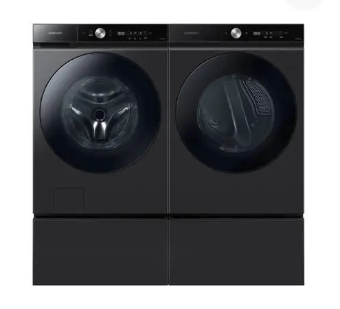 Samsung Bespoke 8900 Washer + Gas Dryer + Pedestals — Excellent Condition