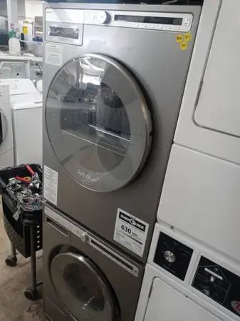 ★Asko 24 gray stackable front load washer and dryer set